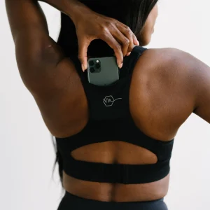 Sports Bras>Maven Thread Adjustable Sports Bra - Black