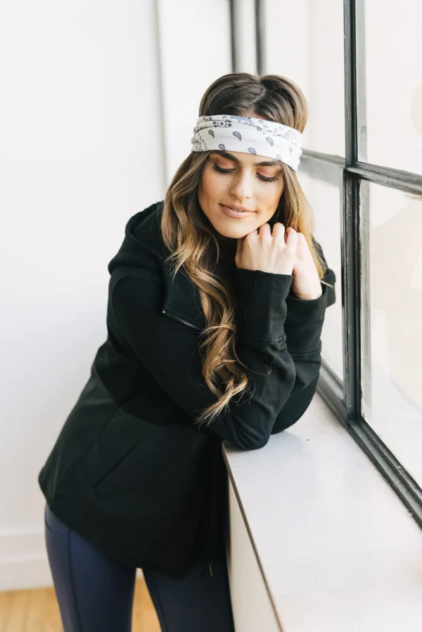 Headbands>Maven Thread BANDANA Bu0026W - 4'' Headband