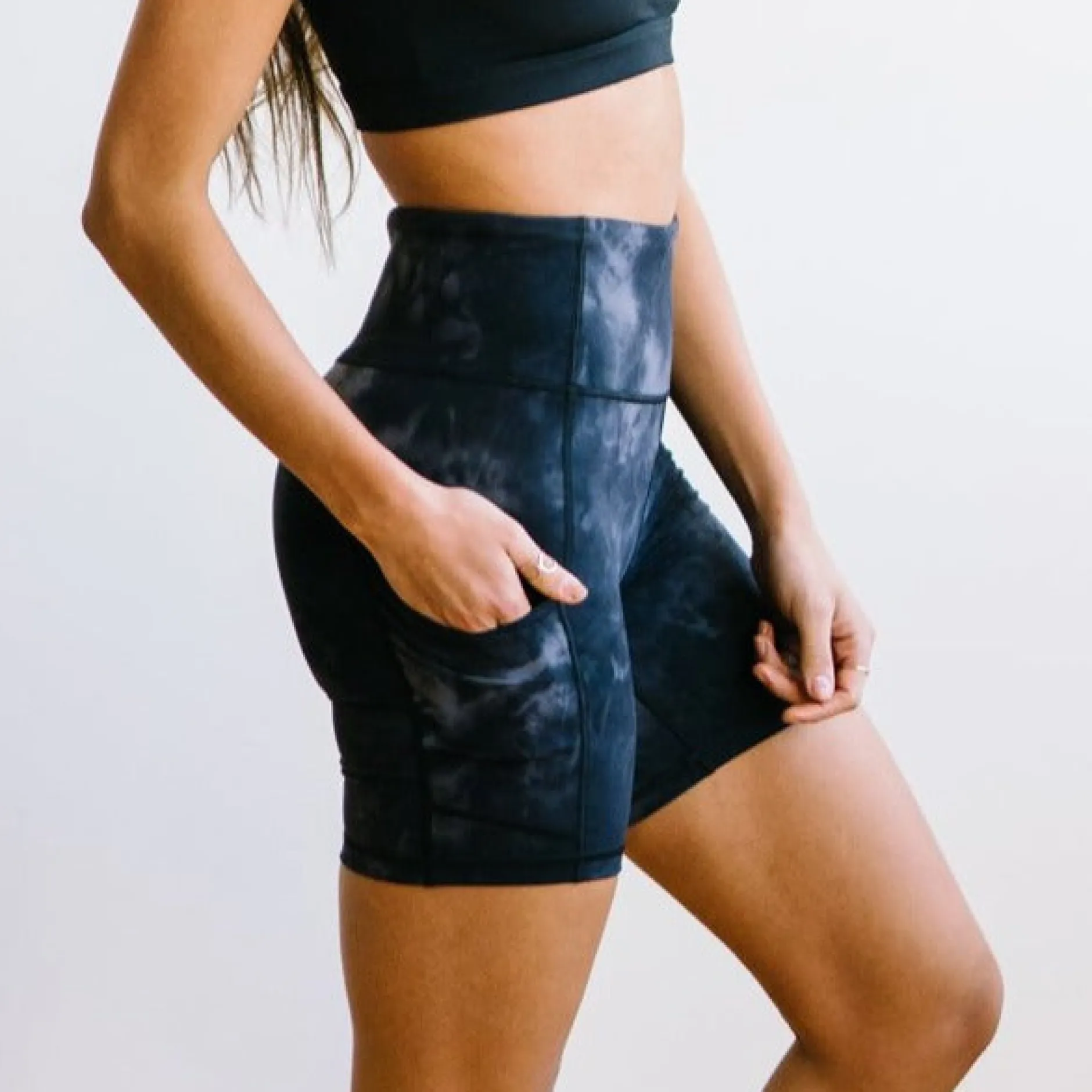 biker_shorts____black_tie_0.webp Shorts>Maven Thread Biker Shorts - 6'' - Black Tie Dye
