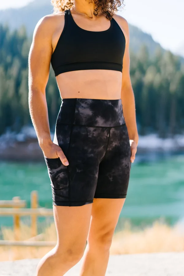 Shorts>Maven Thread Biker Shorts - 6'' - Black Tie Dye