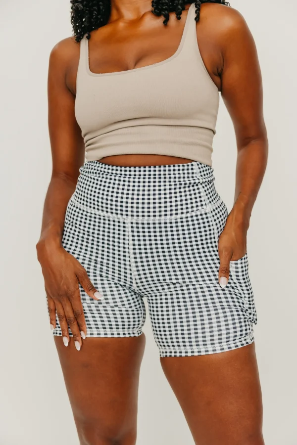 Shorts>Maven Thread Biker Shorts - 6'' - Bu0026W Gingham