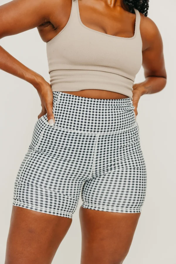 Shorts>Maven Thread Biker Shorts - 6'' - Bu0026W Gingham