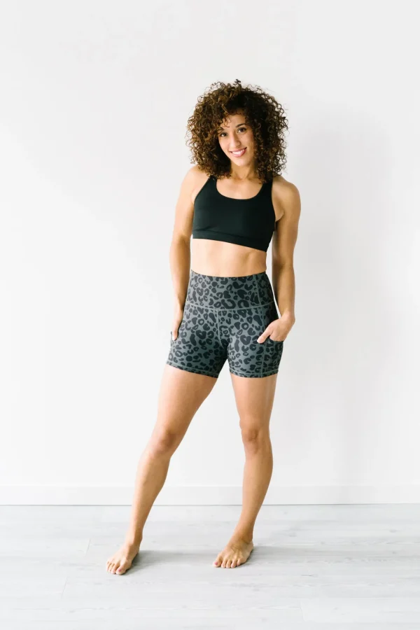 Shorts>Maven Thread Biker Shorts - 4'' - Grey Leopard