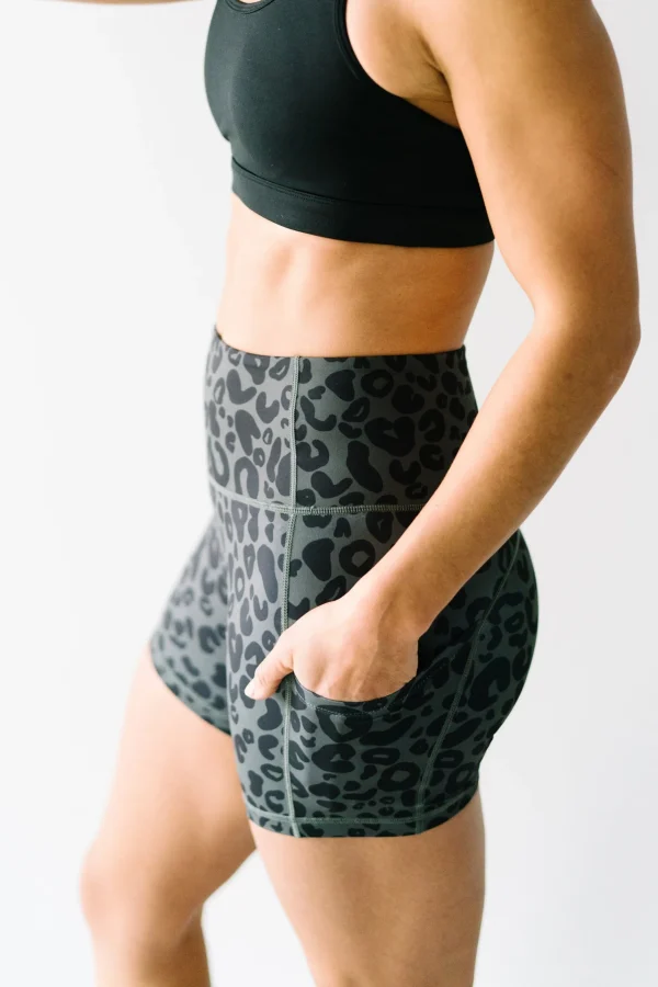 Shorts>Maven Thread Biker Shorts - 4'' - Grey Leopard