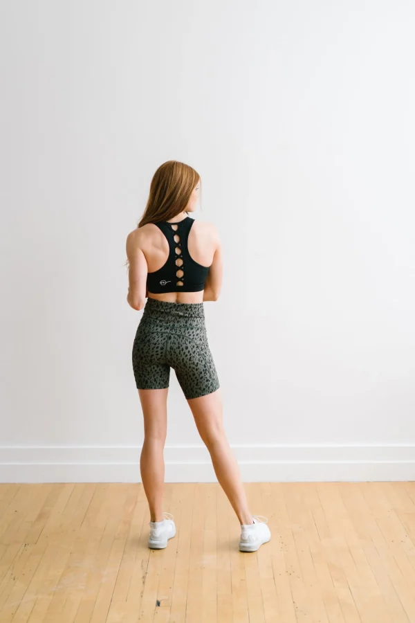 Shorts>Maven Thread Biker Shorts - 6''- Green Leopard