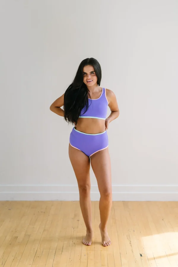 Swim Tops | Swim Tops>Maven Thread Coastal Bikini Top - Purple Colorblock