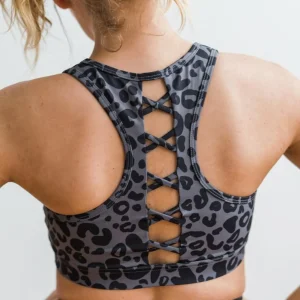 Sports Bras>Maven Thread Courage Sports Bra - Gray Leopard