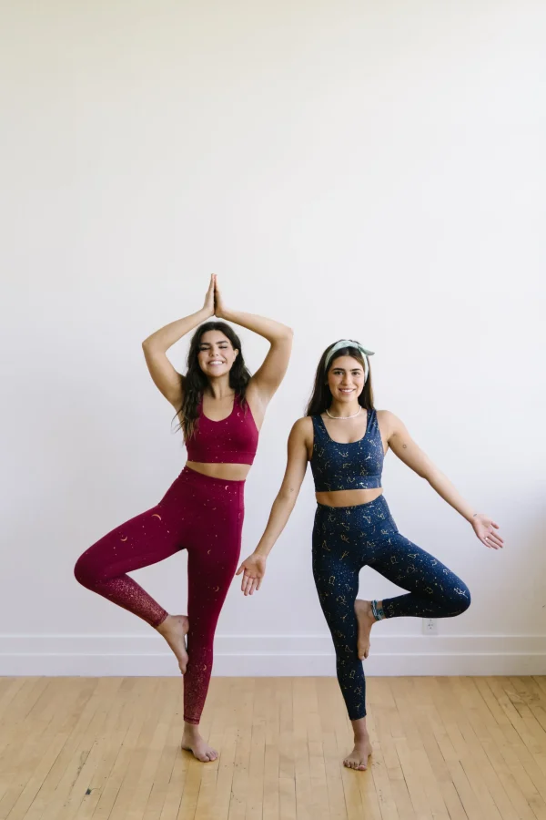 Sports Bras>Maven Thread Criss Cross Sports Bra - Maroon Moons