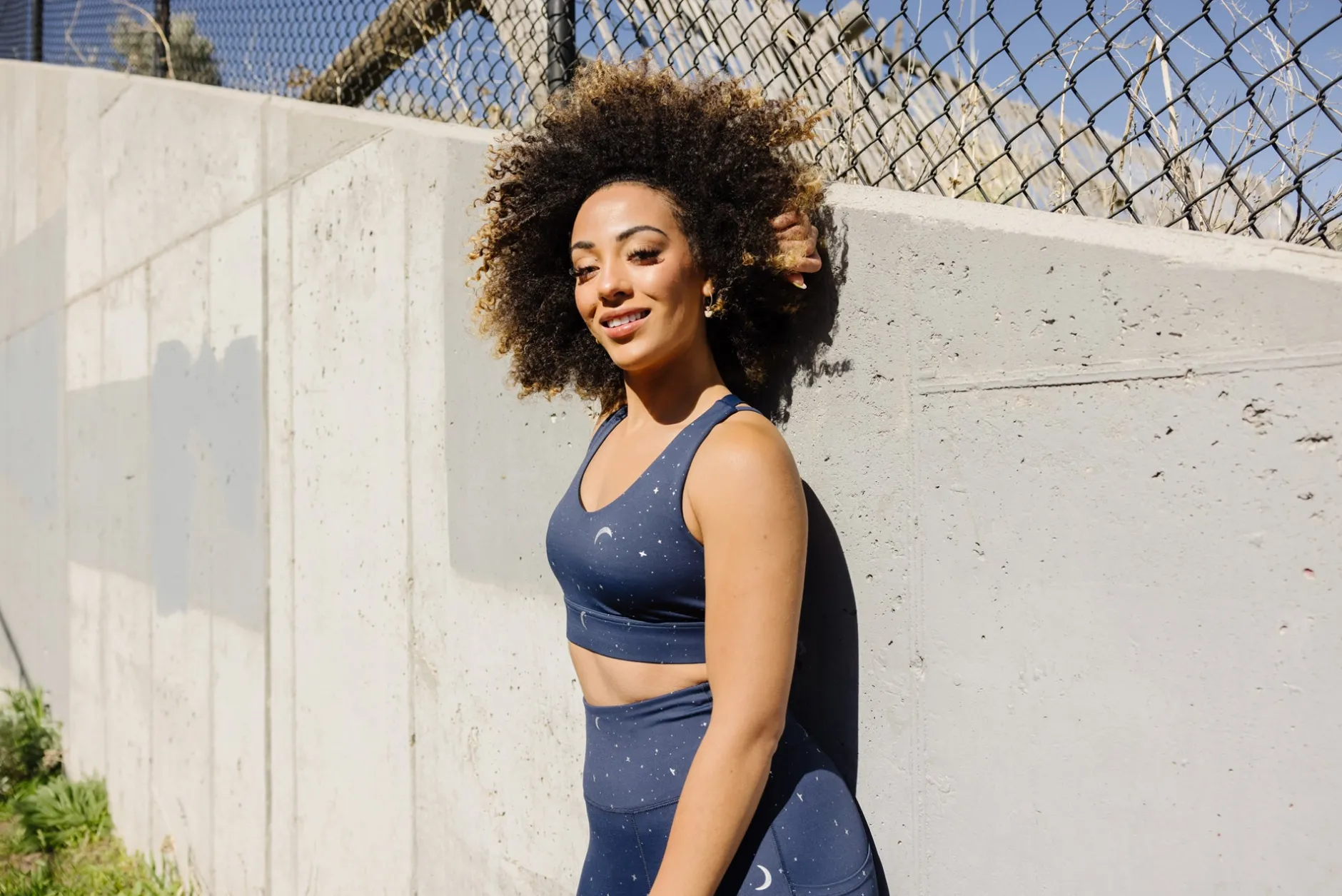 criss_cross_sports_bra__n_7.webp Sports Bras>Maven Thread Criss Cross Sports Bra - Navy Moons