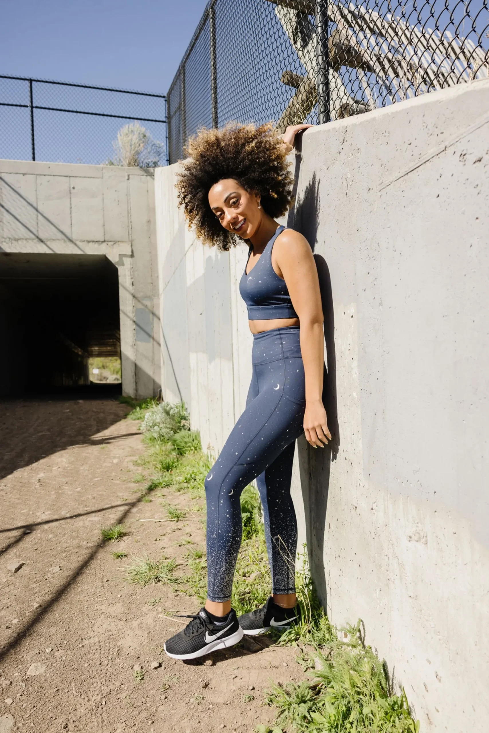 criss_cross_sports_bra__n_8.webp Sports Bras>Maven Thread Criss Cross Sports Bra - Navy Moons