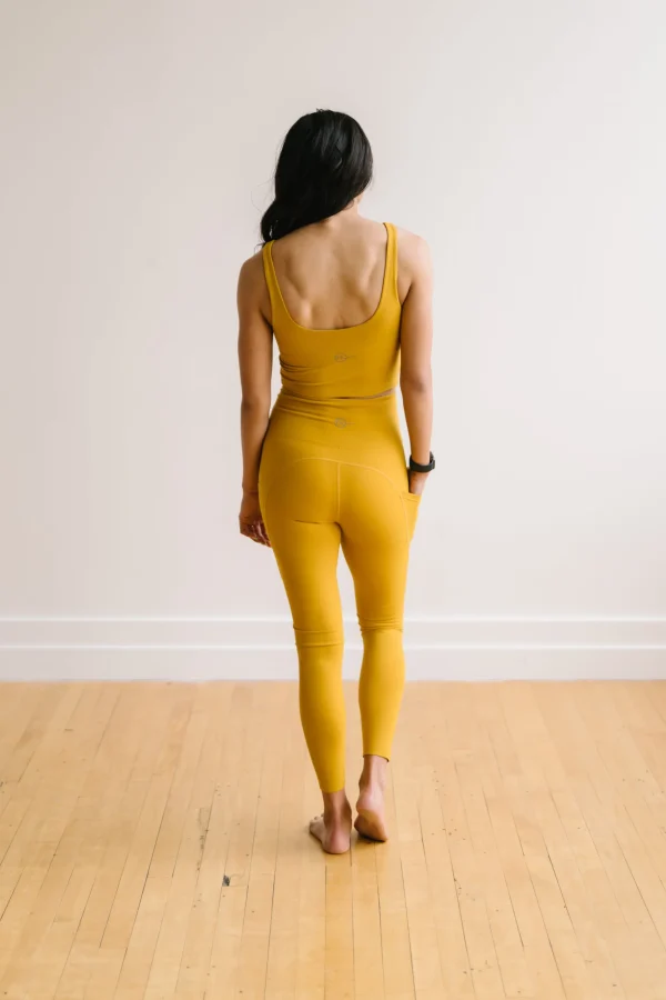 Sports Bras | Tanks>Maven Thread Crop Tank Sports Bra - Mustard