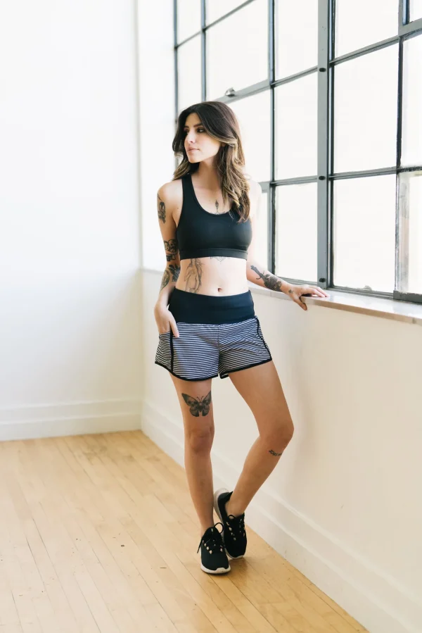 Shorts>Maven Thread Elite Shorts - 3.5'' - Bu0026W Stripes