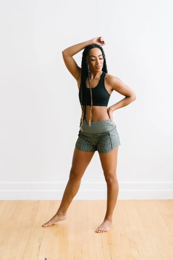 Shorts>Maven Thread Elite Shorts - 3.5''- Green Leopard