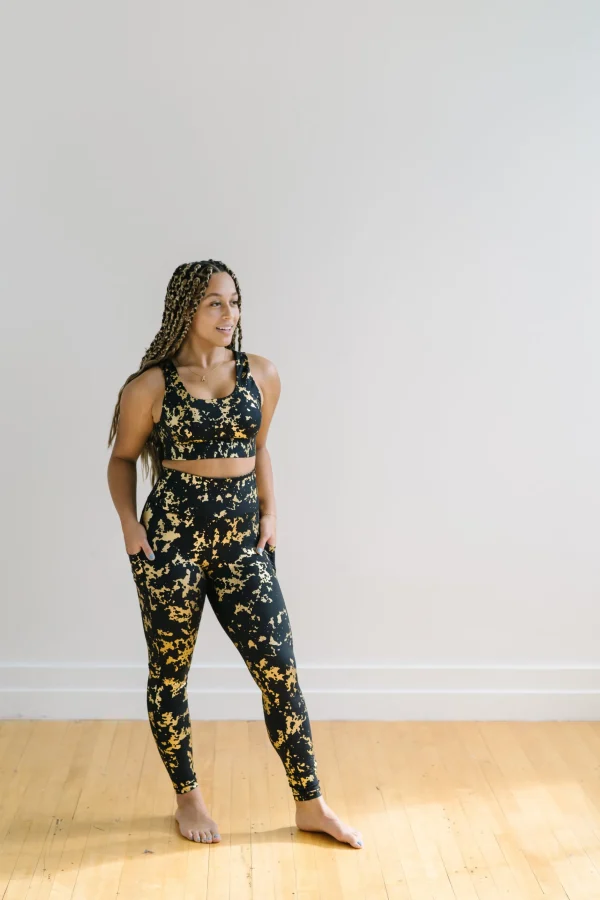 Sports Bras>Maven Thread Fierce Sports Bra - Gold Foil