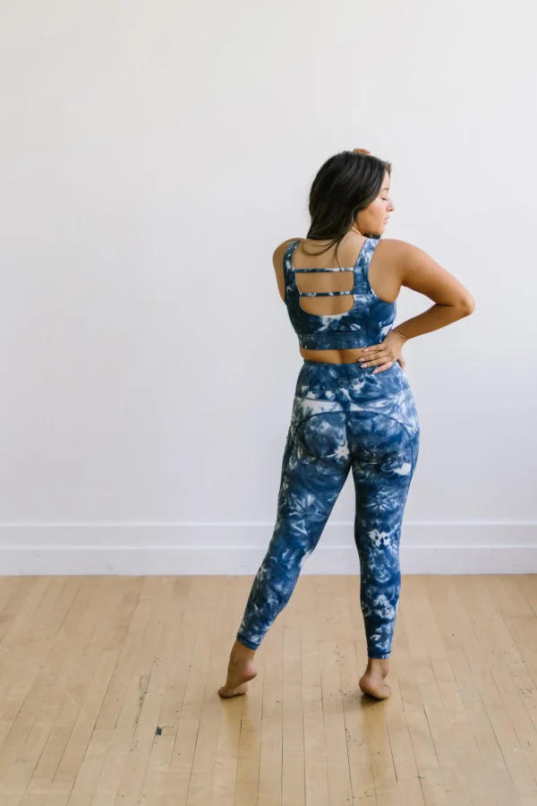Sports Bras>Maven Thread Fierce Sports Bra - Navy Tie Dye