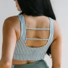 Sports Bras>Maven Thread Fierce Sports Bra - Sage Stripe