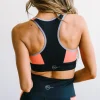 Sports Bras>Maven Thread Flex Sports Bra - Coral Colorblock