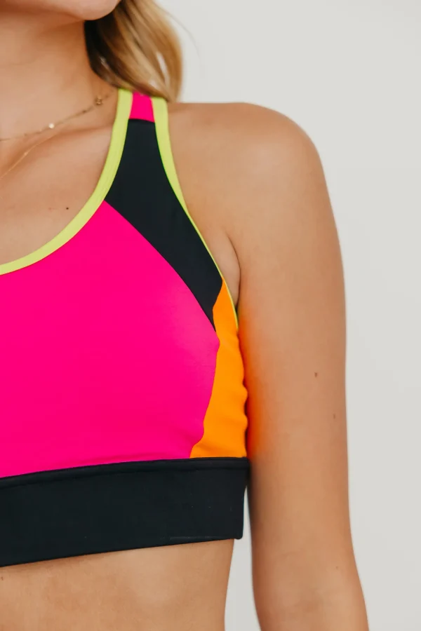 Sports Bras>Maven Thread Flex Sports Bra - Neon