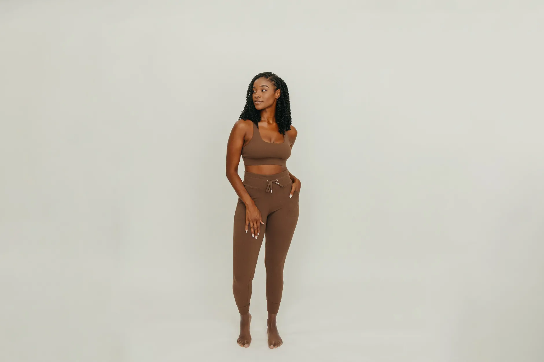 focus_leggings__brown_1.webp Leggings>Maven Thread Focus Leggings - Brown