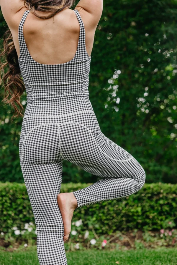 Leggings>Maven Thread Focus Leggings - Bu0026W Gingham