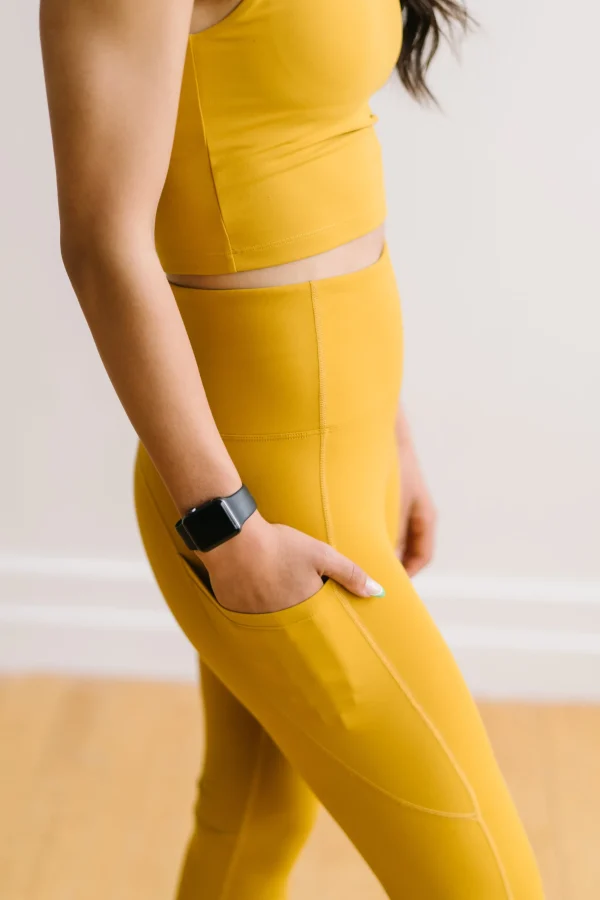 Leggings>Maven Thread Focus Leggings - Mustard