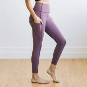 Leggings>Maven Thread Focus Leggings - Muted Plum