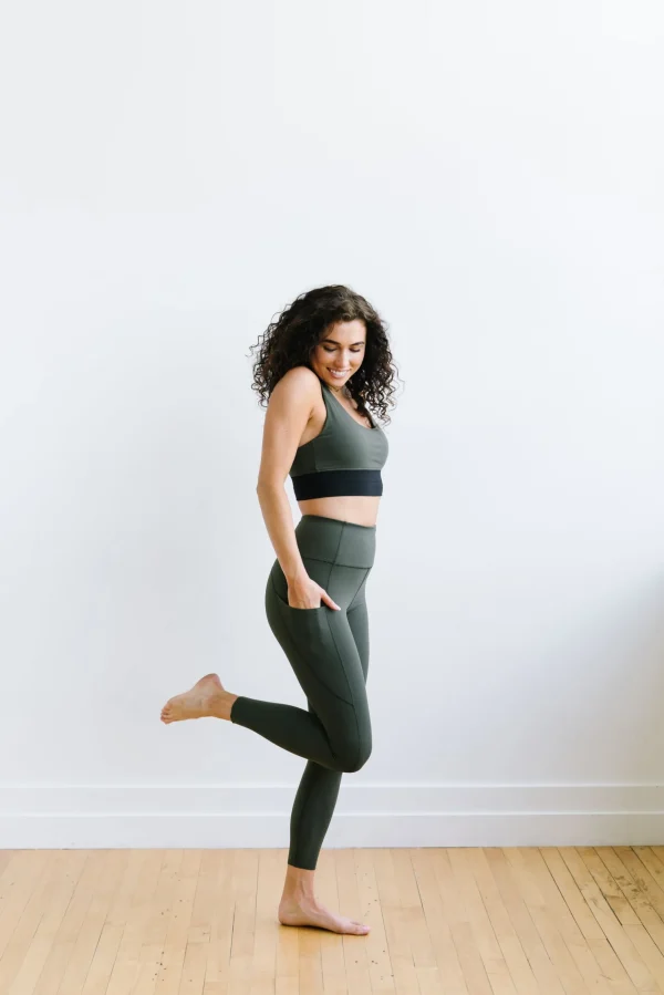Leggings>Maven Thread Focus Leggings - Olive Green