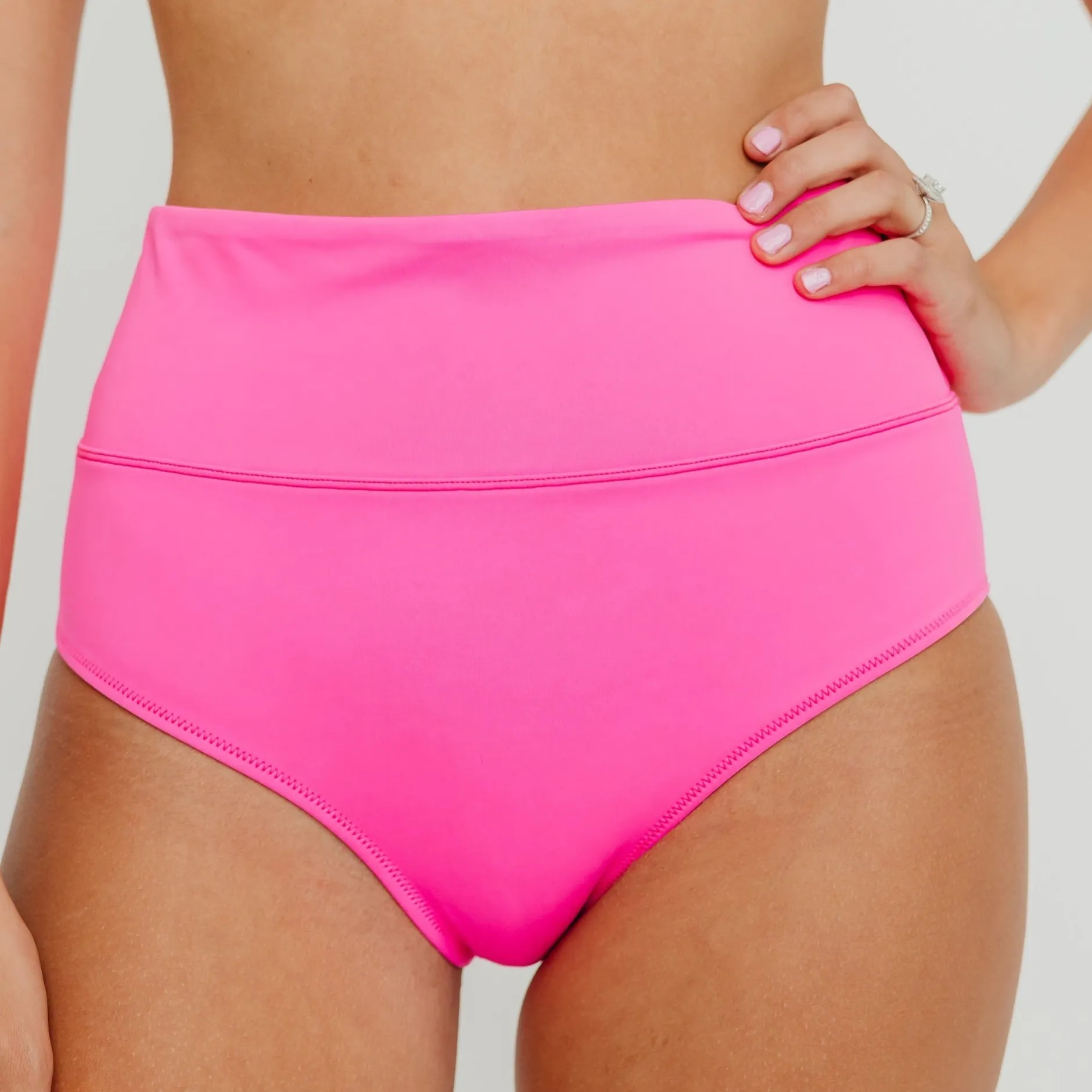 high_rise_bottoms__hot_pi_0.webp Swim Bottoms | Swim Bottoms>Maven Thread High Rise Bottoms - Hot Pink