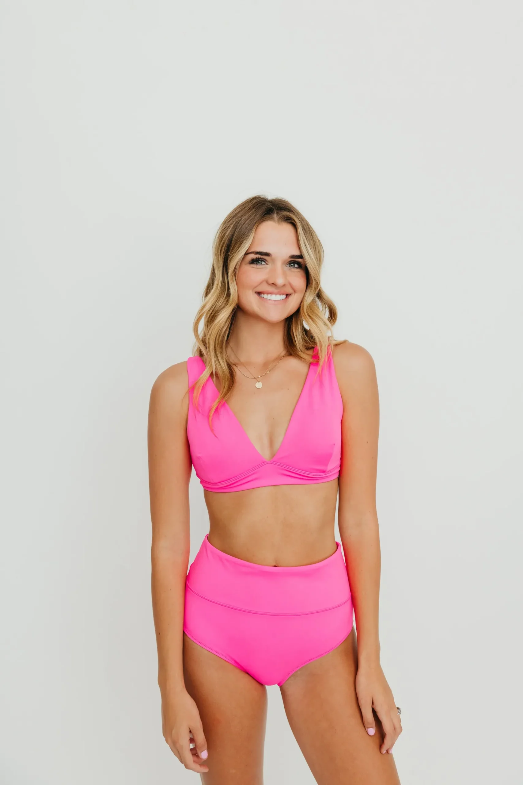 high_rise_bottoms__hot_pi_3.webp Swim Bottoms | Swim Bottoms>Maven Thread High Rise Bottoms - Hot Pink