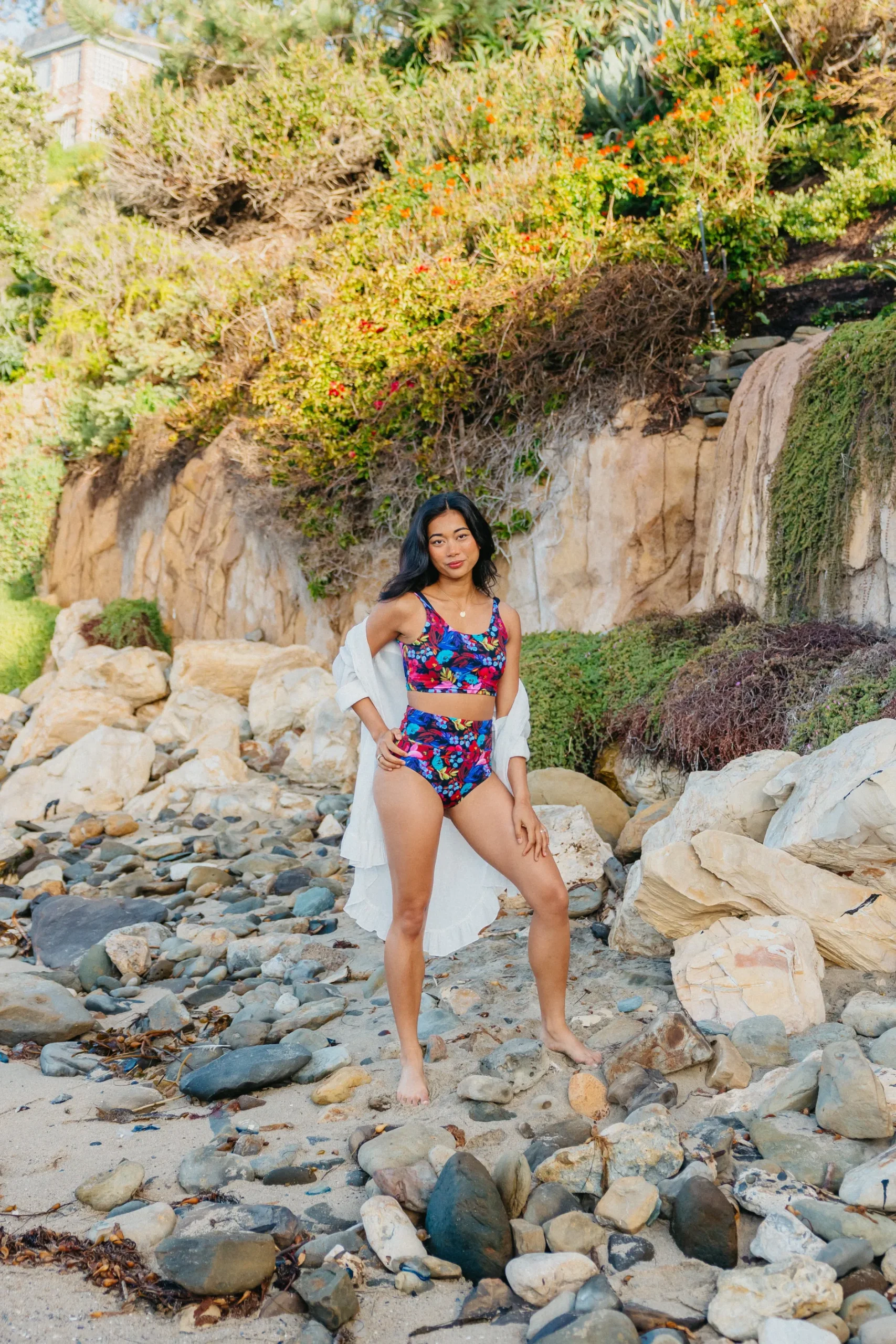 high_rise_bottoms__midnig_5.webp Swim Bottoms | Swim Bottoms>Maven Thread High Rise Bottoms - Midnight Floral