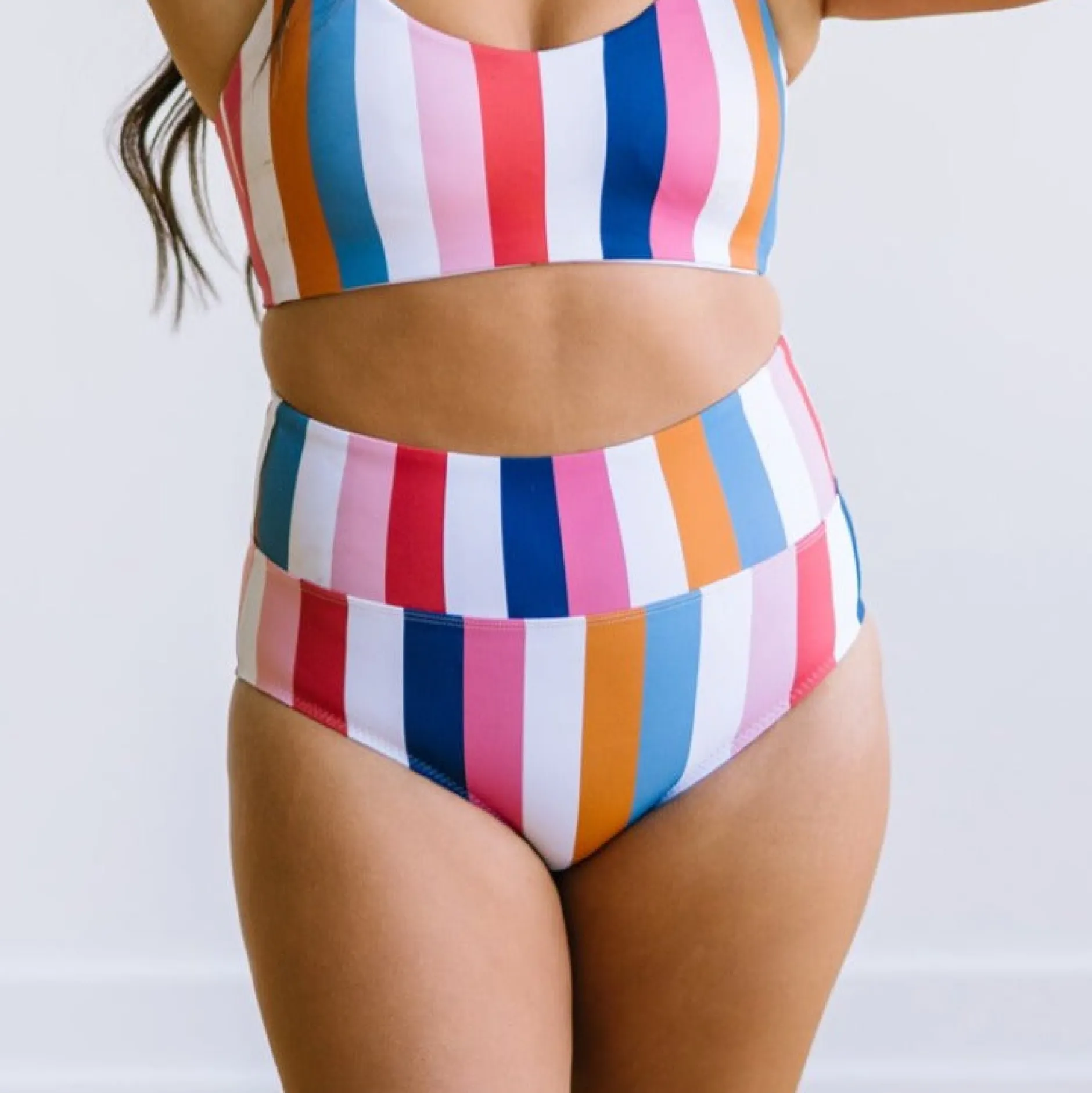 high_rise_bottoms__retro__0-1.webp Swim Bottoms | Swim Bottoms>Maven Thread High Rise Bottoms - Retro Stripe