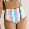 Swim Bottoms | Swim Bottoms>Maven Thread High Rise Bottoms - Retro Stripe 2.0