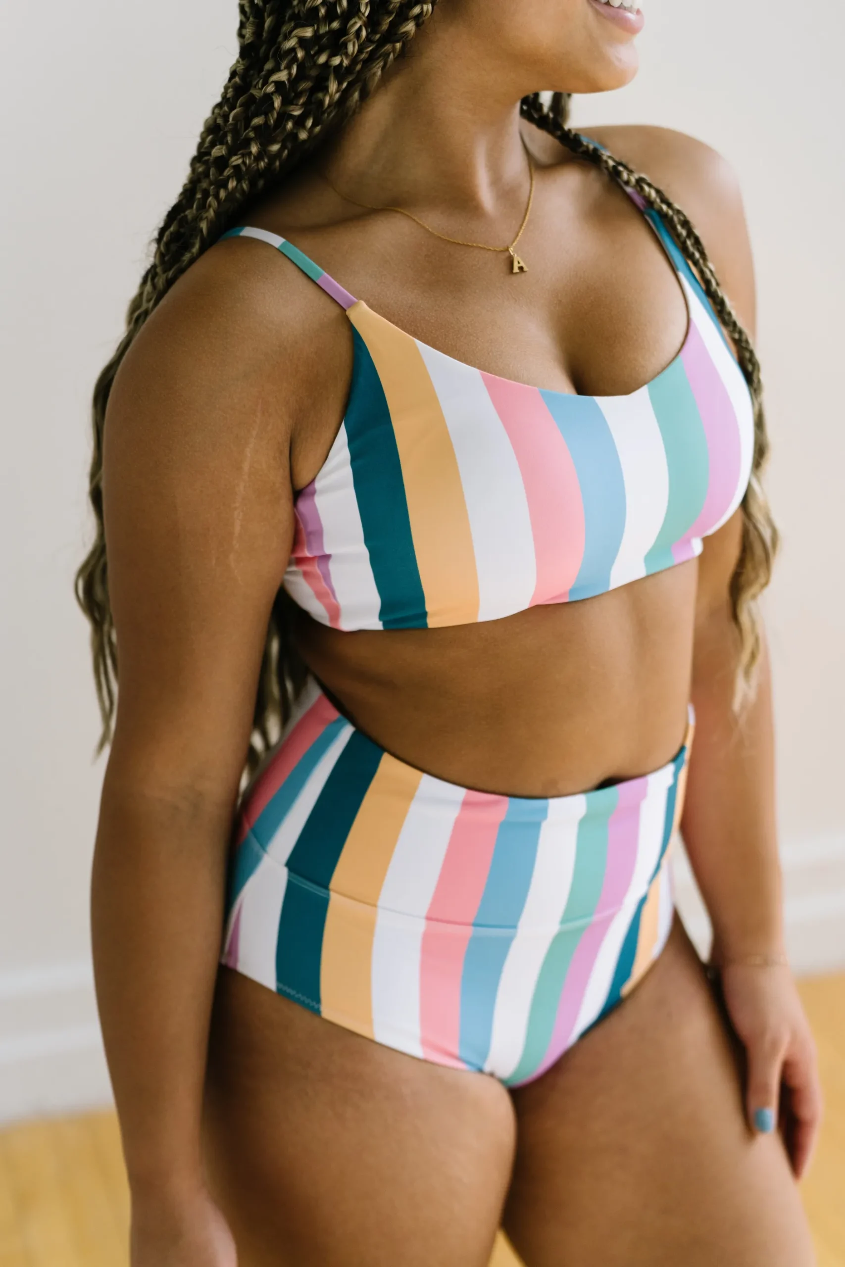 high_rise_bottoms__retro__13.webp Swim Bottoms | Swim Bottoms>Maven Thread High Rise Bottoms - Retro Stripe 2.0