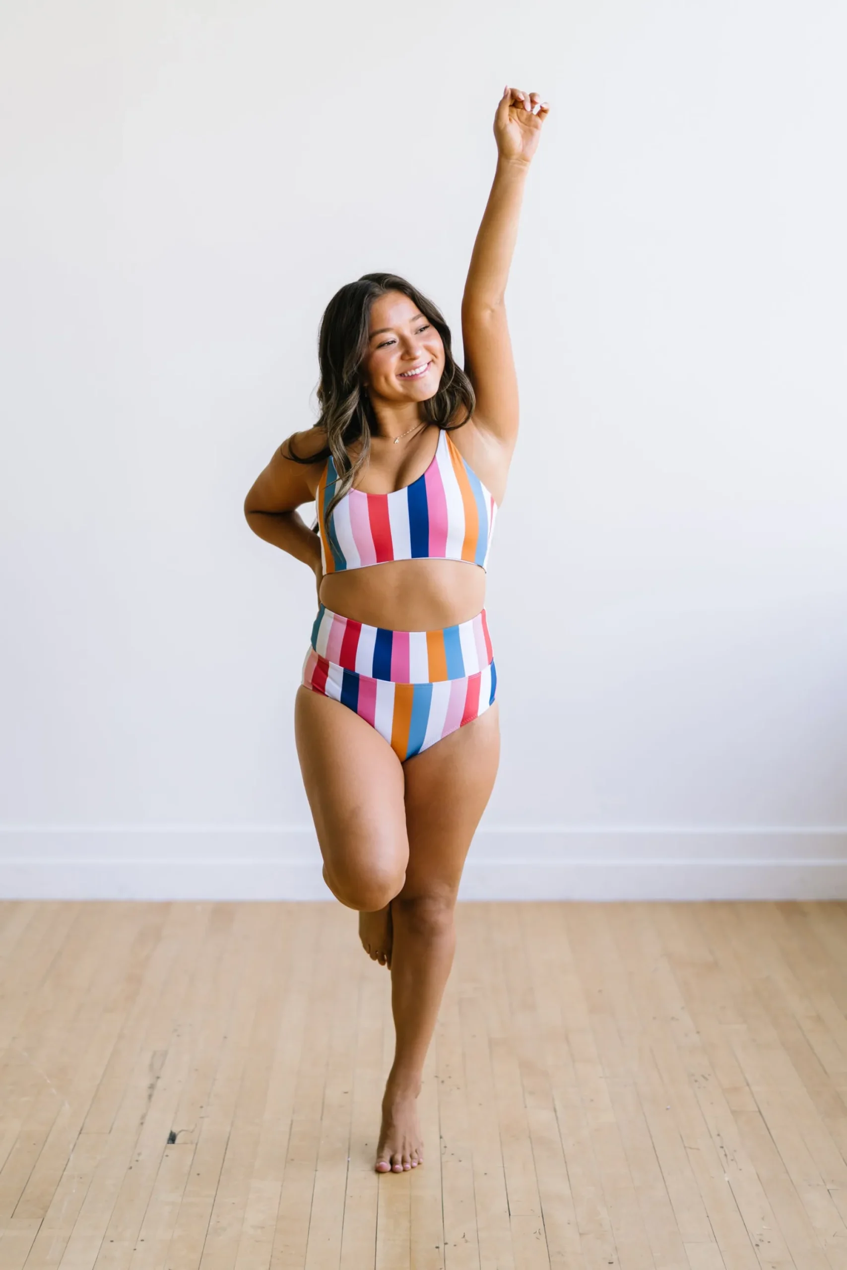 high_rise_bottoms__retro__7-1.webp Swim Bottoms | Swim Bottoms>Maven Thread High Rise Bottoms - Retro Stripe