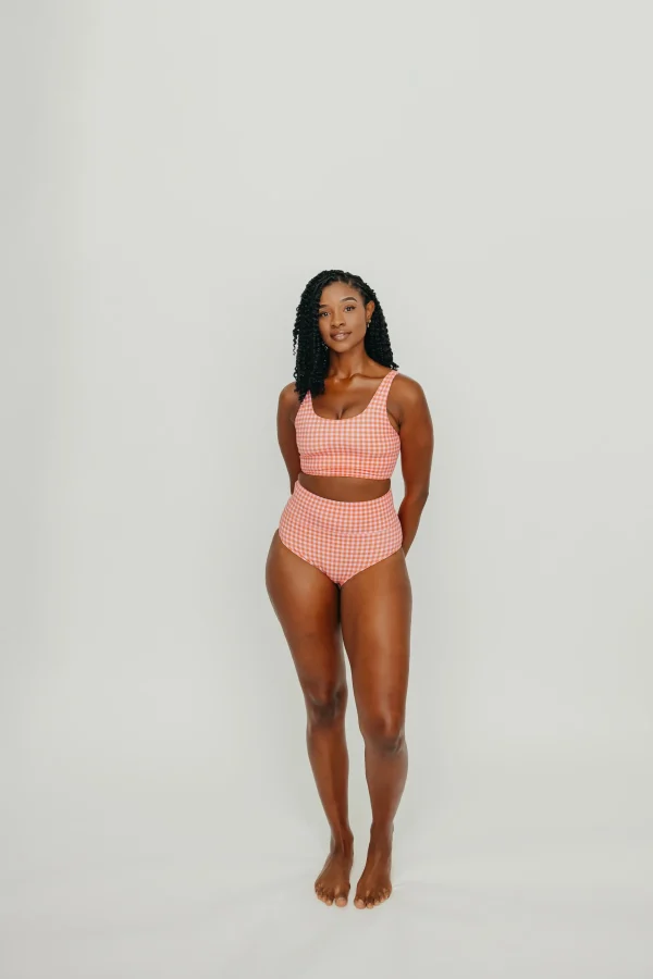 Swim Bottoms | Swim Bottoms>Maven Thread High Rise Bottoms - Summer Gingham