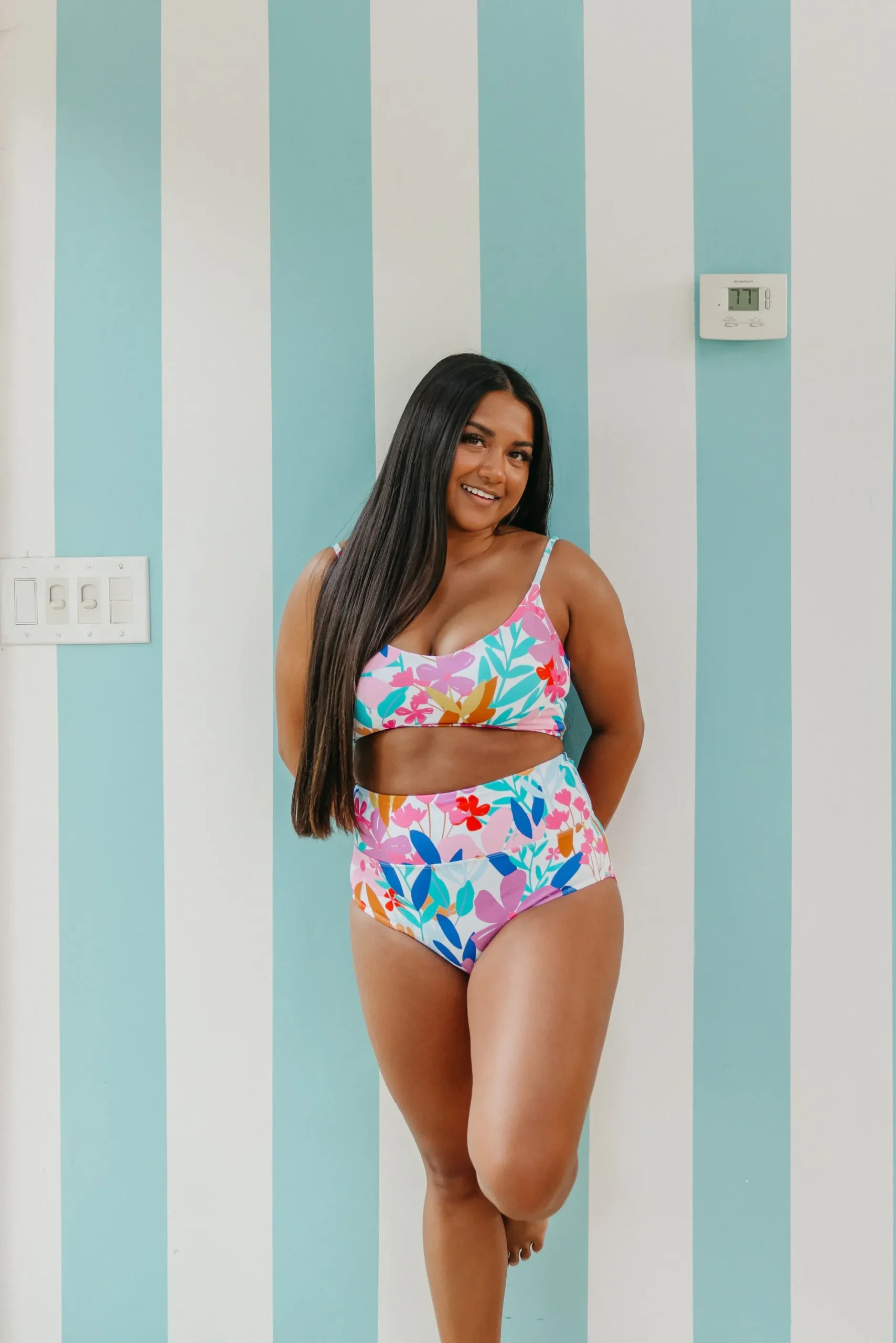 high_rise_bottoms__summer_15.webp Swim Bottoms | Swim Bottoms>Maven Thread High Rise Bottoms - Summer Floral