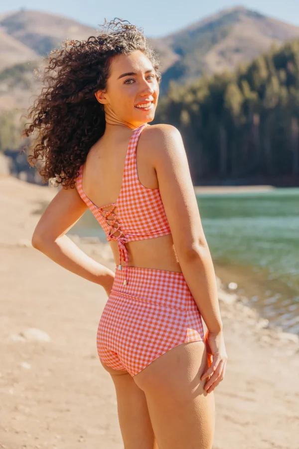Swim Bottoms | Swim Bottoms>Maven Thread High Rise Bottoms - Summer Gingham