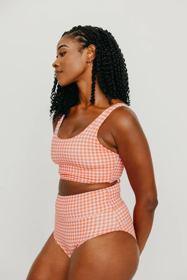 Swim Bottoms | Swim Bottoms>Maven Thread High Rise Bottoms - Summer Gingham