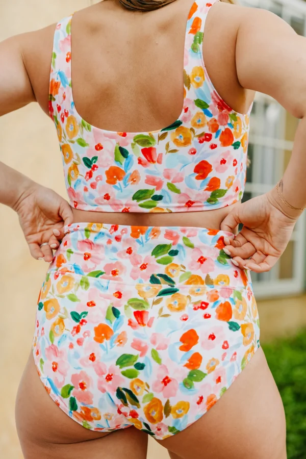 Swim Bottoms | Swim Bottoms>Maven Thread High Rise Bottoms - Watercolor Floral