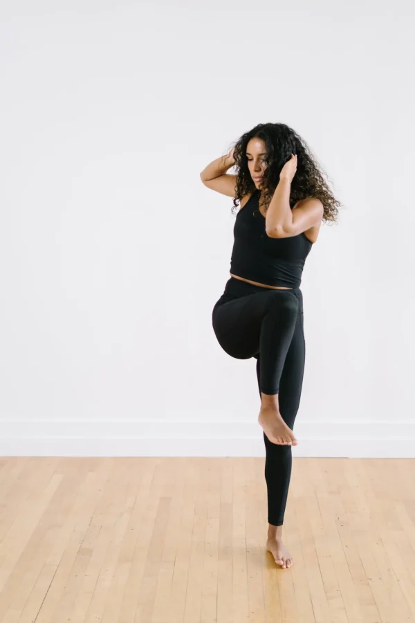 Leggings>Maven Thread Inspire Leggings - Black Ribbed