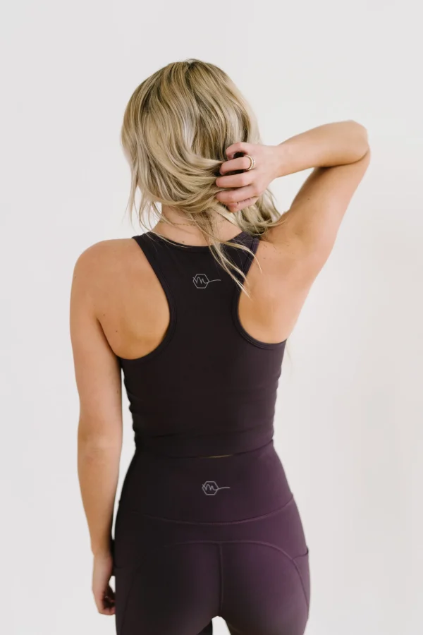 Leggings>Maven Thread Inspire Leggings - Eggplant Ribbed