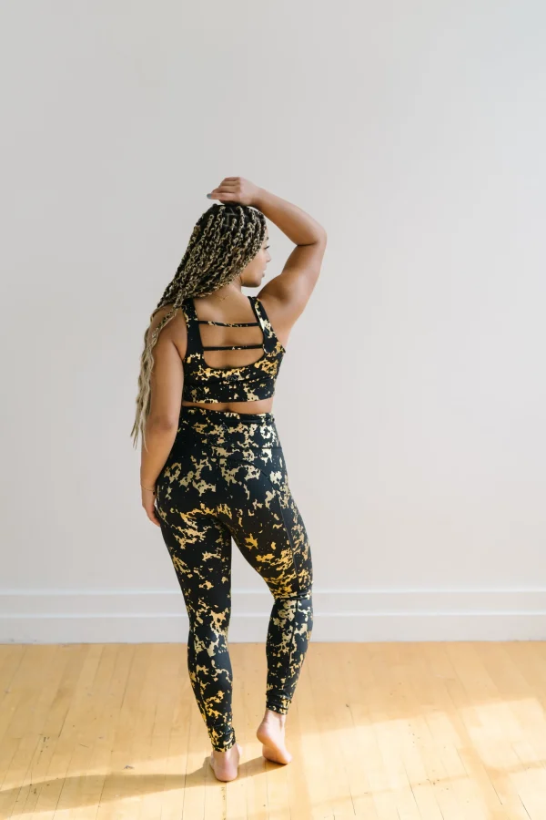 Leggings>Maven Thread Inspire Leggings - Gold Foil