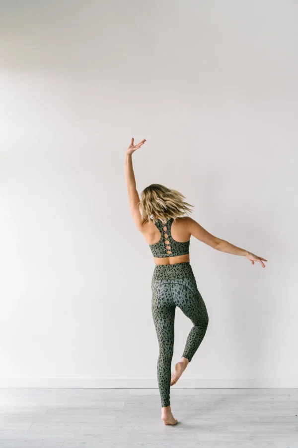 Leggings>Maven Thread Inspire Leggings - Green Leopard