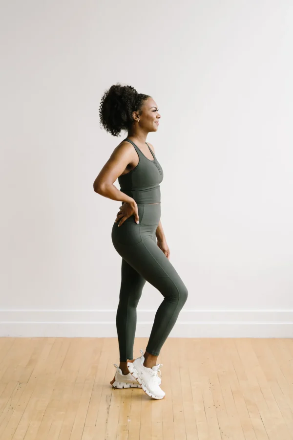 Leggings>Maven Thread Inspire Leggings - Green Ribbed