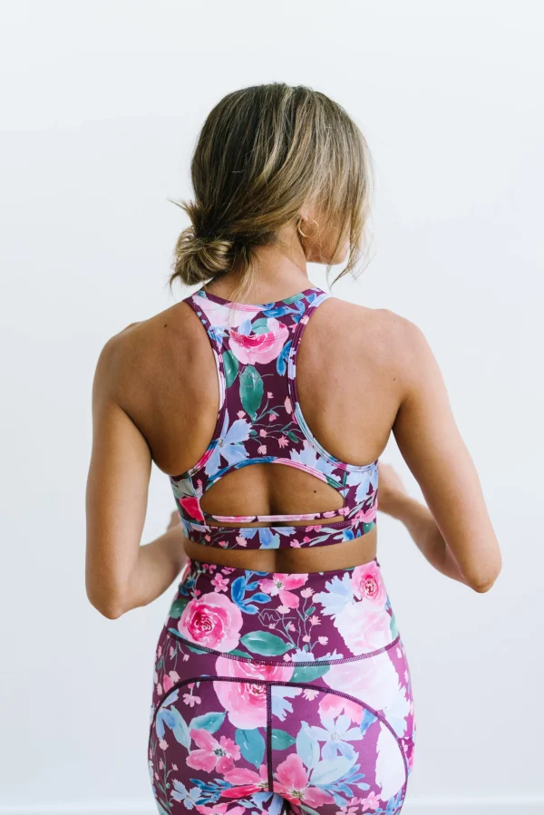 Leggings>Maven Thread Inspire Leggings - Maroon Floral