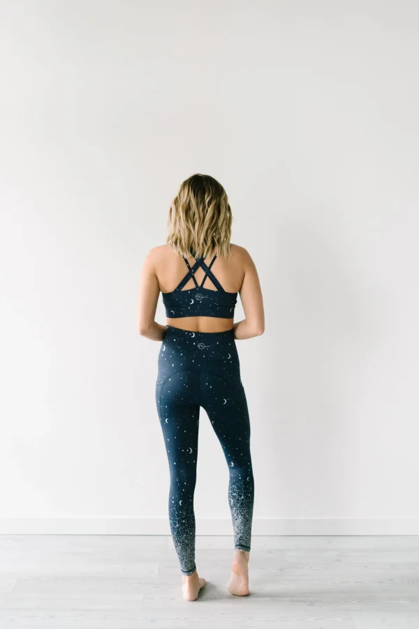 Leggings>Maven Thread Inspire Leggings - Navy Moons