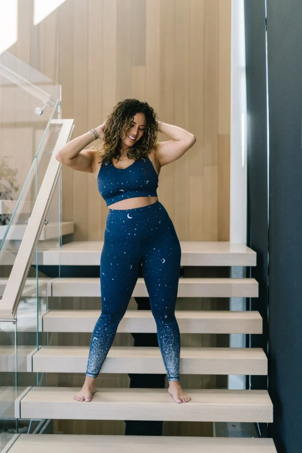 Leggings>Maven Thread Inspire Leggings - Navy Moons