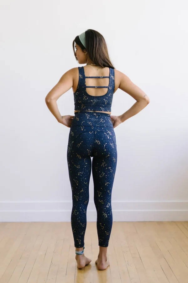 Leggings>Maven Thread Inspire Leggings - Navy Zodiac