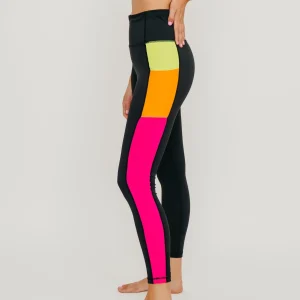 Leggings>Maven Thread Inspire Leggings - Neon Colorblock