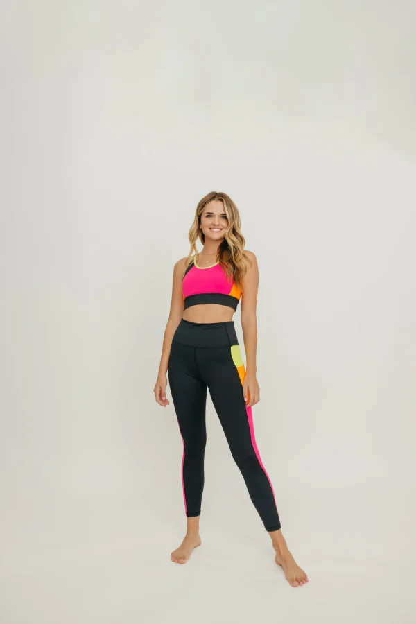 Leggings>Maven Thread Inspire Leggings - Neon Colorblock